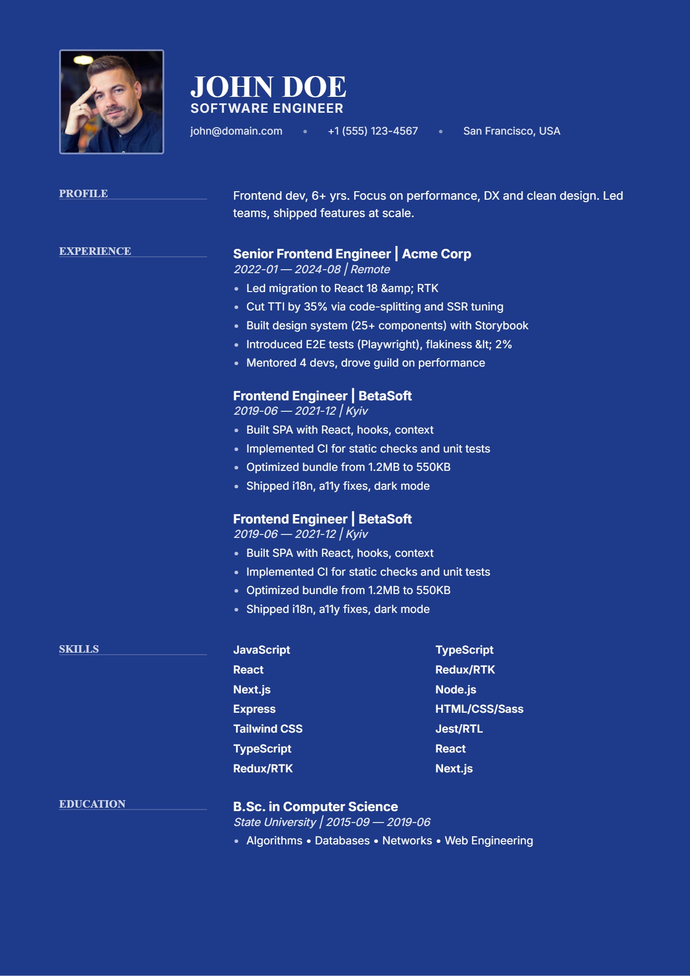 Vibrant Sidebar preview